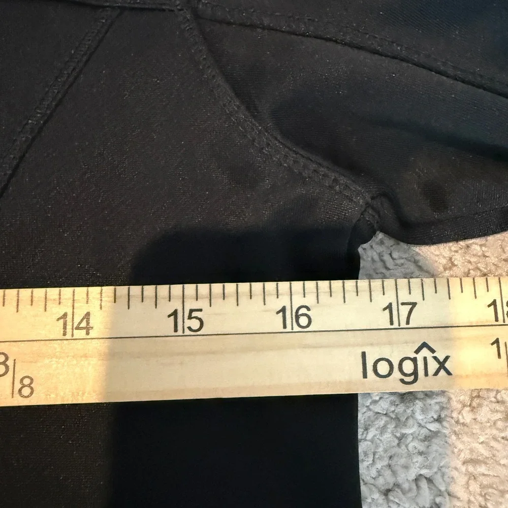 Hooters Jacket Womens XS Black Owl Logo Full Zip Thumb Holes Mock Neck Employee - Picture 10 of 11